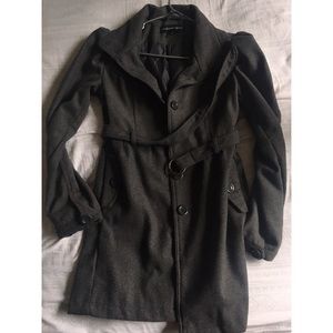 ❄️Ambiance gray trench coat